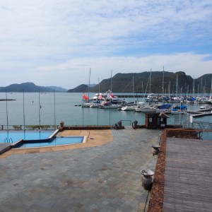 Looking south from the deck of the Royal Langkawi Yacht Club