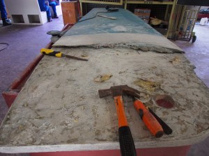 Work in progress. The tearing apart before rebuilding