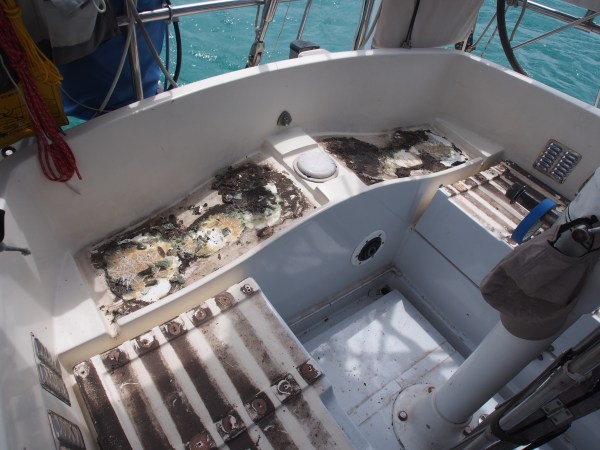 Teak off - what a mess