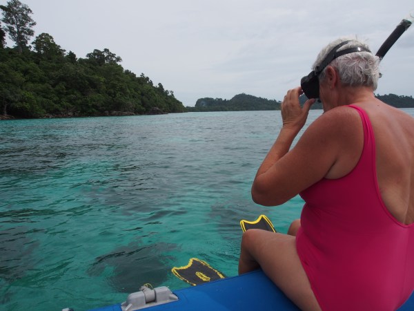 Ah cool off and see how many fish we can find?