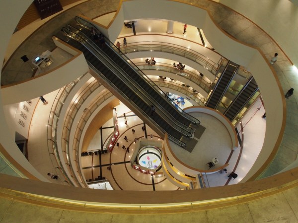 Interior space of the Bangok Arts and Culture Centre