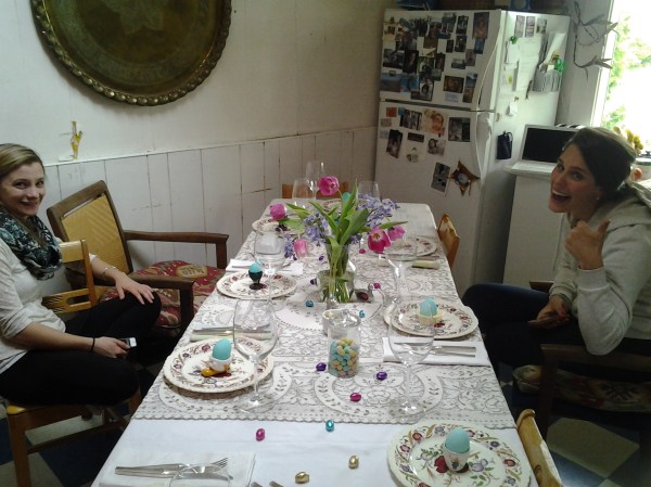 Easter table at Sue's