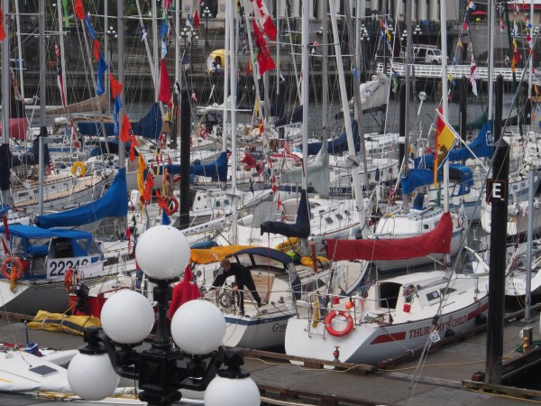 Swiftsure preparations - Victoria Harbour
