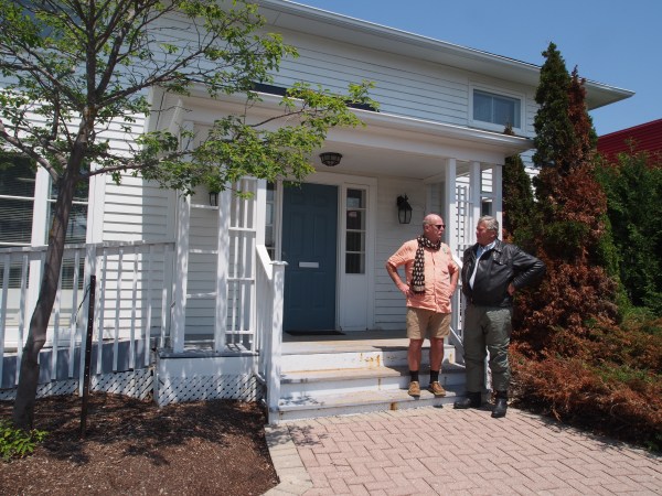 Brian and myself at the house we grew up in which is now, believe it or not, an historical place