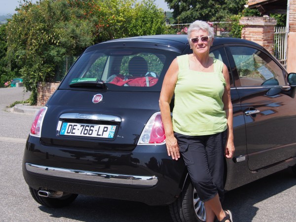 Connie's car - Fiat 500!