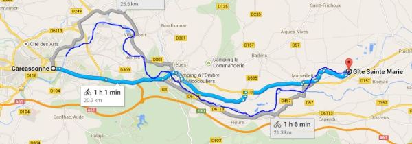 Day 1 - Carcassonne to Marseillette
