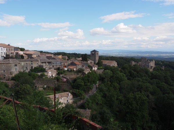 The Château is located to the right hand side of the picture 