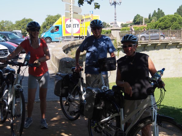 Cycle tour 2014 - the beginning. Beside the Canal du Midi about to head off