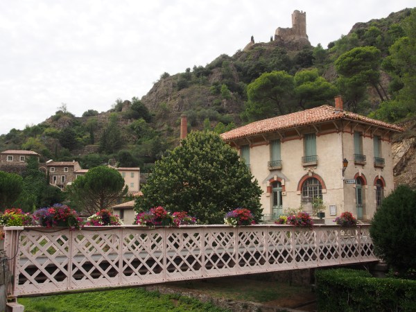 Chateaux de Lastours as seen from the town below