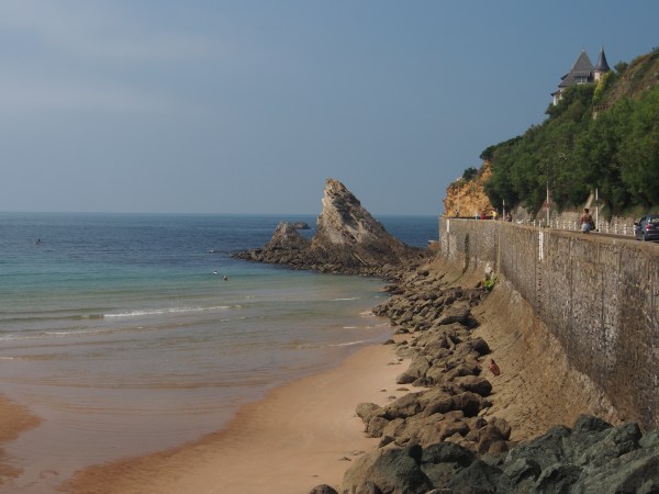 Southern shoreline of Biarritz