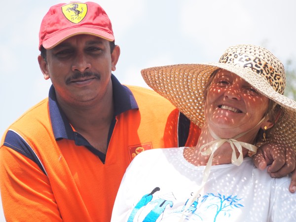 Can't tell why Myra's laughing but it must be something our guide, Kallum, is doing1