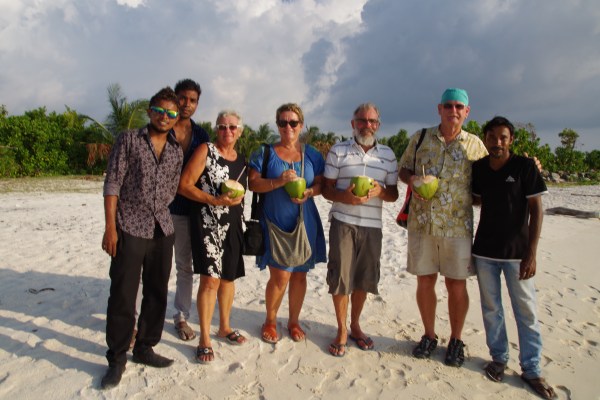 Connie, Ann, Chris and Tony on tour thanks to friendly locals