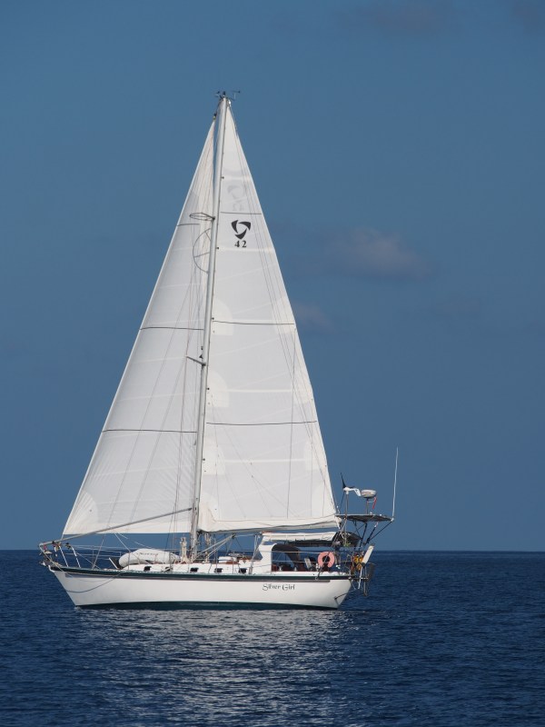 Silver Girl wit Ann and Chris onboard