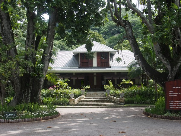 Takamaka rum distillery.  A beautiful property on their old estate