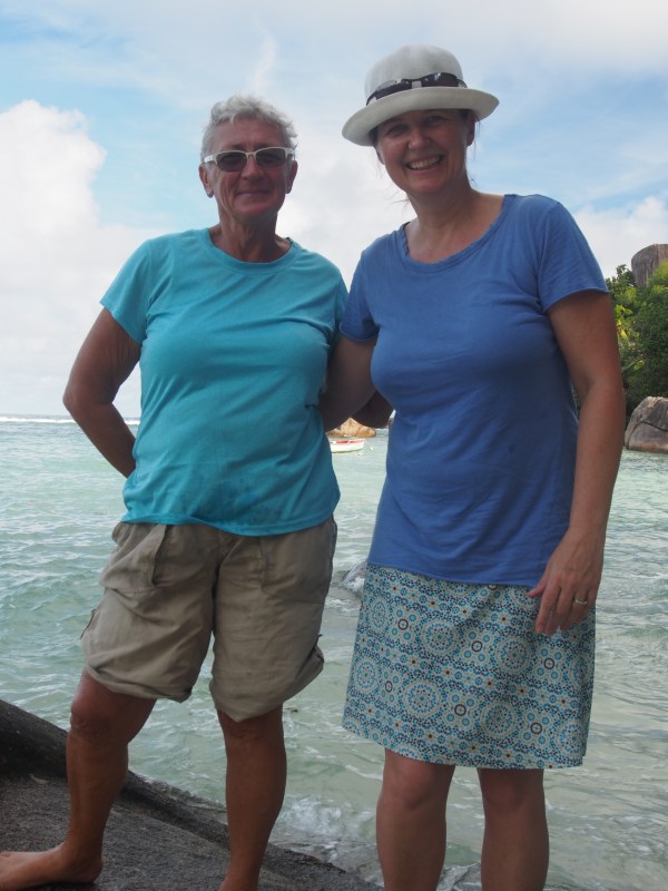 Connie and Jo on our round the Mahe Island tour