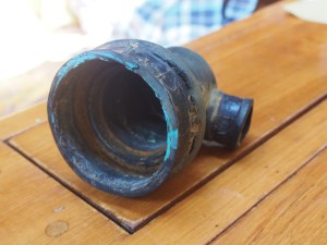 If you enlarge you can see the cracks just back from the leading edge