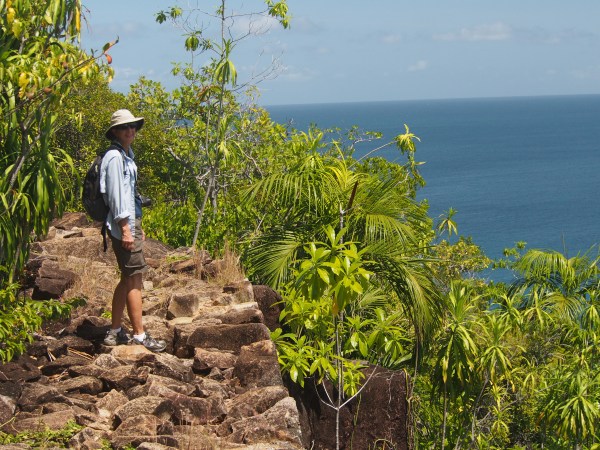 Marcia taking a trail break