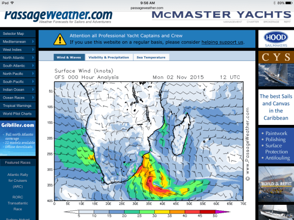 Hiding from the coming storm