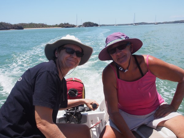 Looking good in the dinghy is important - here Kirsten from Lop To and Connie from Sage display the latest in dinghy wear