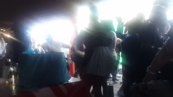 First it's s little dancing before our braii plate is ready