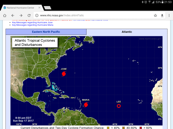 A screenshot taken a few days ago